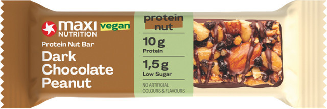 Maxi Nutrition vegan Protein Nut Bar Dark Chocolate Peanut 46 g - Bild 1
