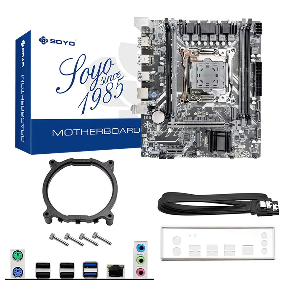 SOYO X99 Motherboard D4 LGA 2011-3 mit M.2-Steckplatz, H81 Chipset, DDR4-Unterstützung, SATA3.0, USB3.0 und PCI16X in Schwarz - Bild 4