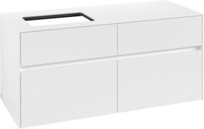 V&B Waschtischunterschrank Collaro mit WT links, Farbe: Weiß matt, B/T/H: 120 x 54,8 x 50 cm - Bild 1