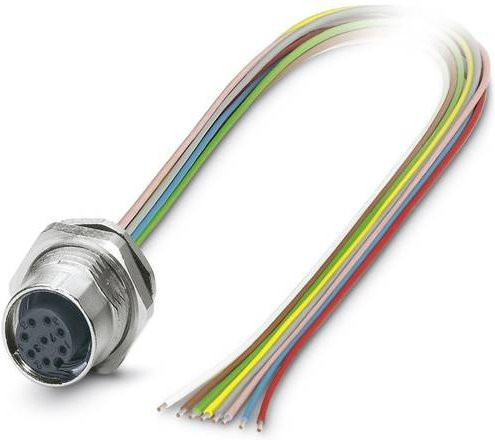 Phoenix Contact 1542732 Sensor-Aktor-Einbausteckverbinder M12 Buchse, 8-polig, silber, 0,50 m - Bild 1