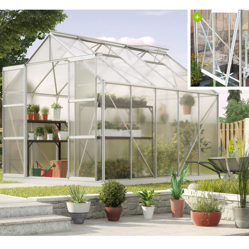Vitavia Gewächshaus Jupiter 8300 aus Aluminium Eloxiert mit Polycarbonat-Verglasung, 8,3 m² - Bild 3