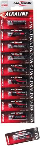 Ansmann Red-Line Micro AAA Alkali-Mangan Batterie 1.5V in Rot und Schwarz - Bild 1