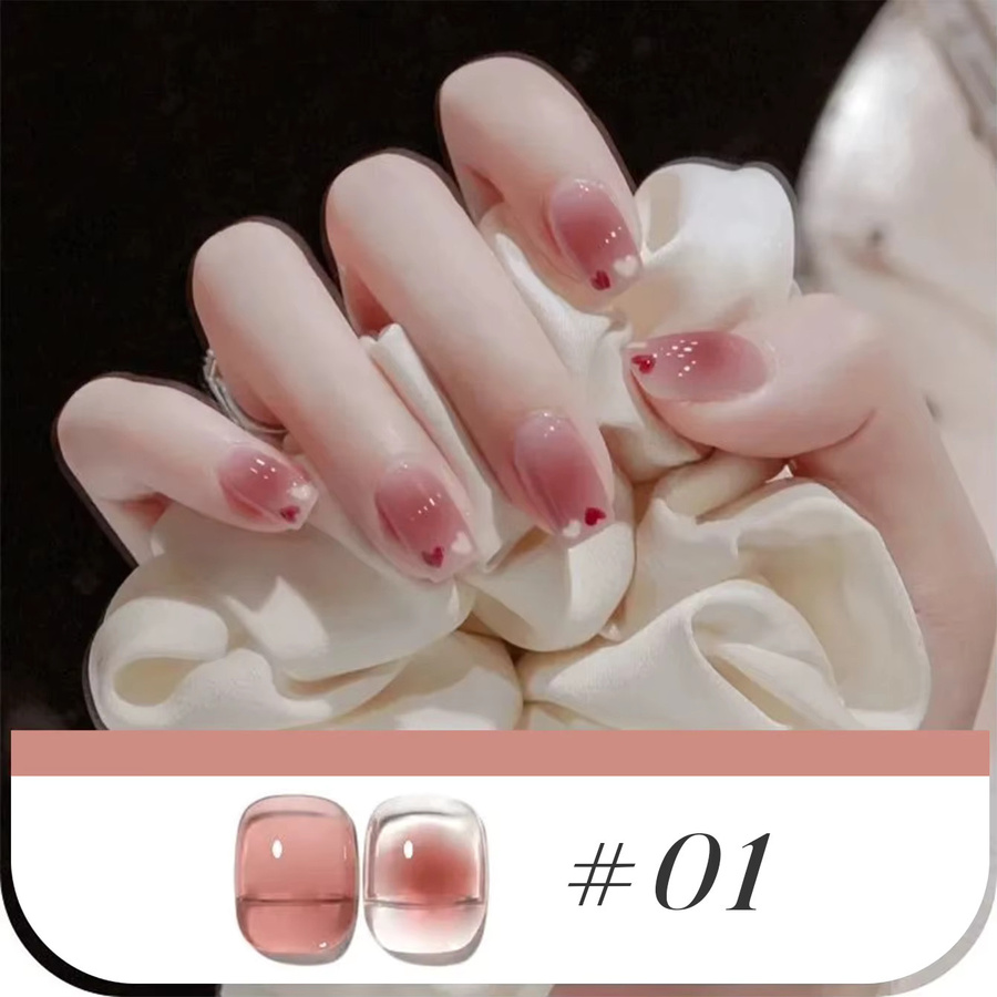 MIANEL Gel-Nagellack, Ice Sheer Nude, 10 ml, glänzend - Bild 4