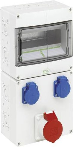 Spelsberg CEE Stromverteiler STV 912-S 72931201 in Weiß, 400V, 16A - Bild 1