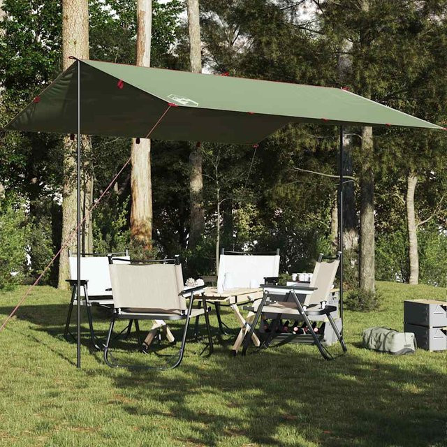 vidaXL Tarp Grün aus Oxford-Polyester Wasserdicht B/T: 360 x 294 cm - Bild 2