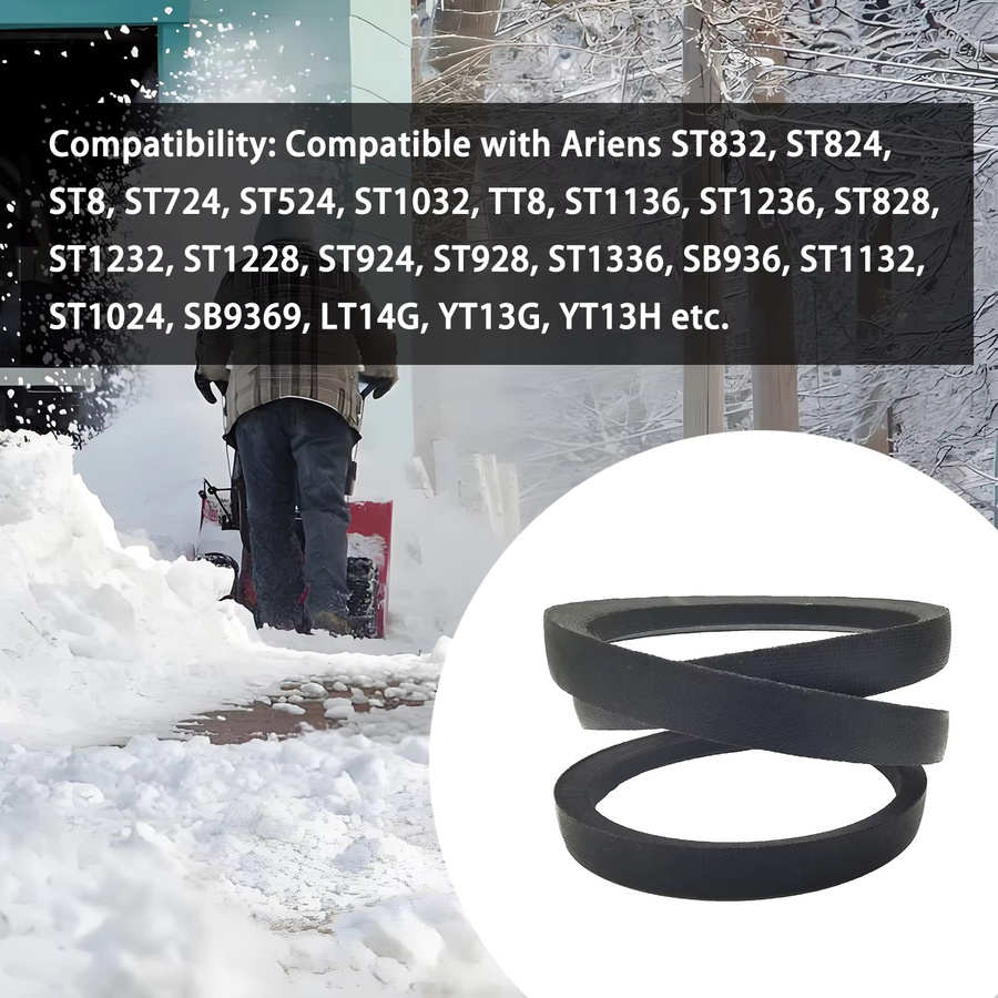 Ariens Schneckenantriebsriemen in Schwarz für Schneefräsen Modelle ST832 ST824 ST724 ST524 ST1032 ST1136 ST1024 Bluebird Husq ersetzt 72108 7210800 - Bild 4