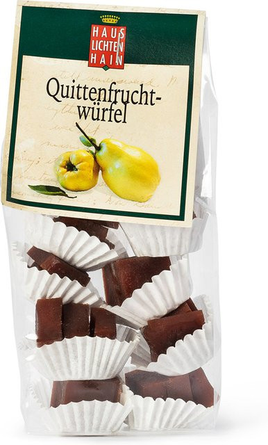 Lichtenhain Quitten Fruchtgummi Fruchtwürfel 100 g - Bild 1