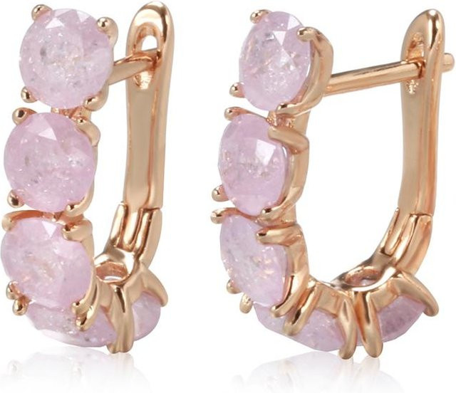 Tropfenohrringe Zirkonia, Roségold, Damen - Bild 1