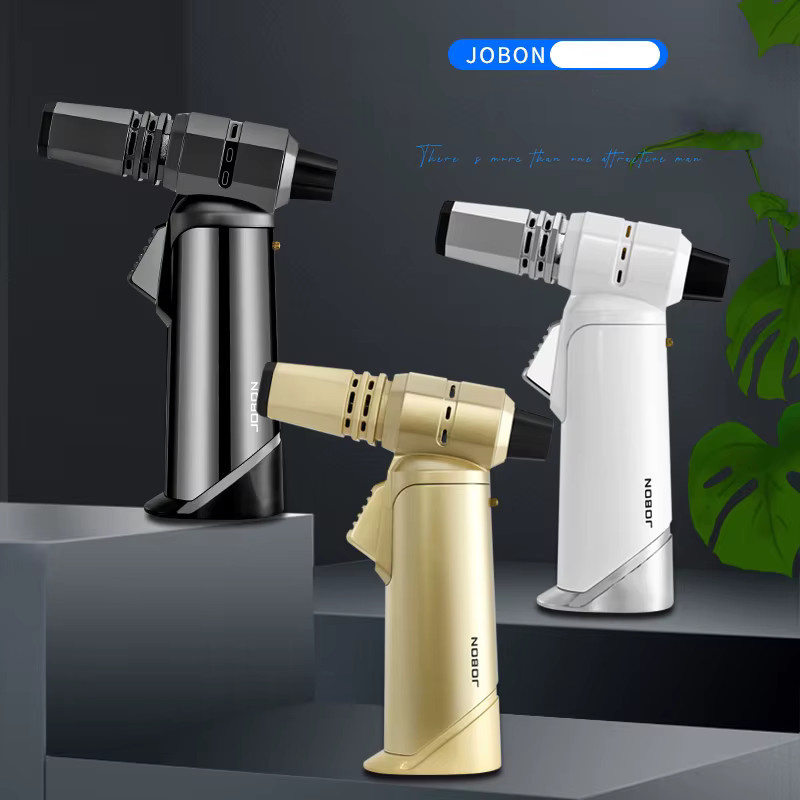 JOBON Einhand-Küchenbrenner für BBQ, Backen, Brulee und Basteln in Weiß-Gold - Bild 4