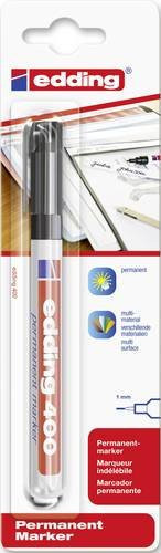 Edding 400 Permanentmarker Schwarz mit Rundspitze und 1mm Strichbreite - Bild 1