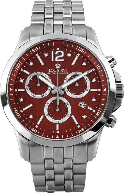 Louis XVI Chronograph, Quarz, Edelstahl, 48 mm, Herren - Bild 1
