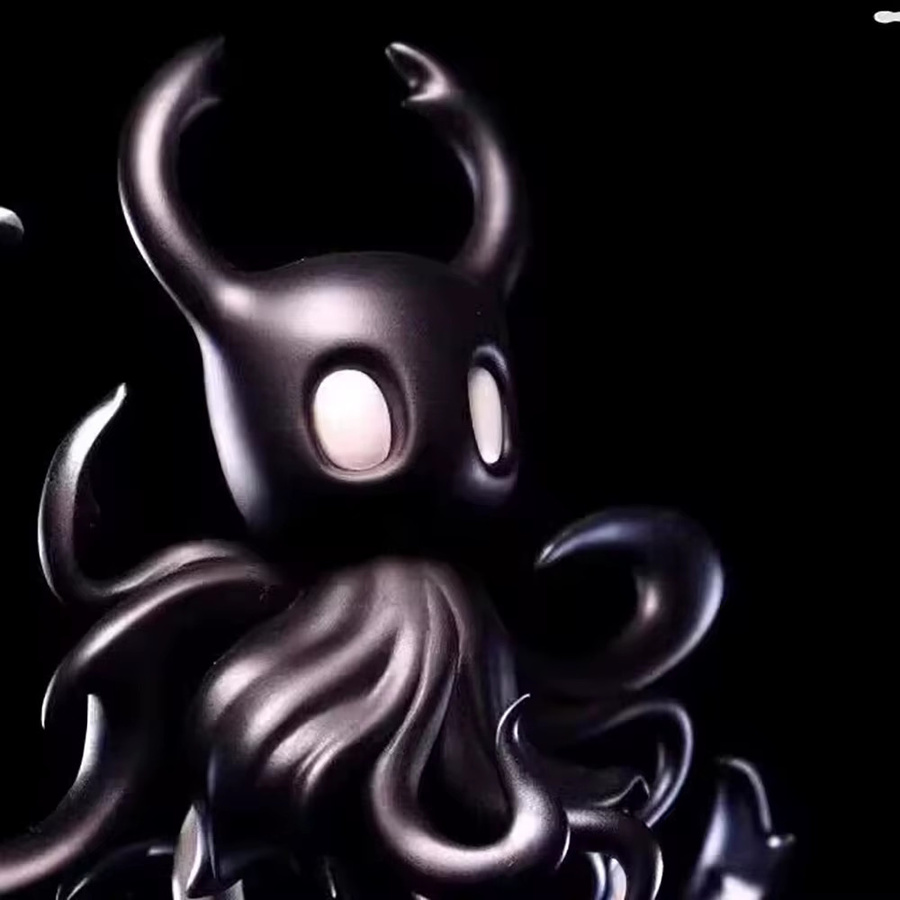 Bandai Anime Hollow Knight Shadow Knight Actionfigur in Schwarz, handgemachtes Sammlermodell - Bild 3