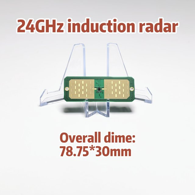 POLIVIR 24GHz Radar-Körpersensor-Modul, hochempfindlicher IR-Bewegungssensor mit 200m Reichweite und TTL-Ausgang, Farbe: Grün - Bild 1