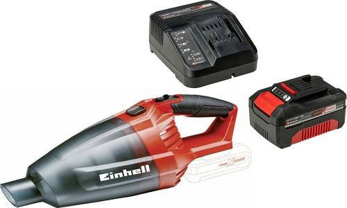 Einhell TE-VC 18 Li Akku-Handstaubsauger 18V in Rot mit Verlängerungsrohr, Hartbodendüse und Wandhalterung - Bild 1