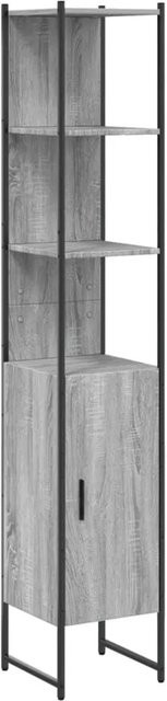 vidaXL Badschrank Grau Sonoma aus Holzwerkstoff, B/T/H: 33 x 33 x 185,5 cm - Bild 1