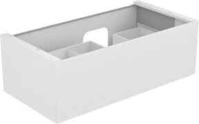 Keuco Waschtischunterschrank Edition 11 in Anthrazit mit Glasfront, B/T/H: 105 x 35 x 53,5 cm - Bild 1