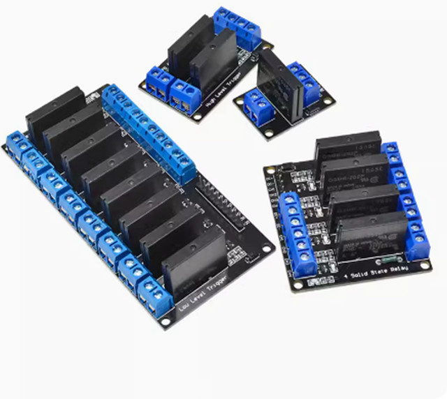 G3MB-202P Solid State SSR Relaismodul 5V Low Level in Schwarz für 1 2 4 oder 8 Kanäle - Bild 1