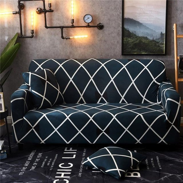 Rutschfester und waschbarer Sofabezug aus elastischem Jacquard-Polyester für 1 Sitzplatz, Breite: 90-140 cm - Bild 1