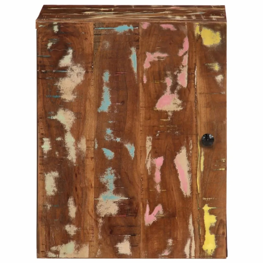 vidaXL Bad-Wandschrank aus Massivholz in Braun im rustikalen Design, B/T/H: 38 x 33 x 48 cm - Bild 2