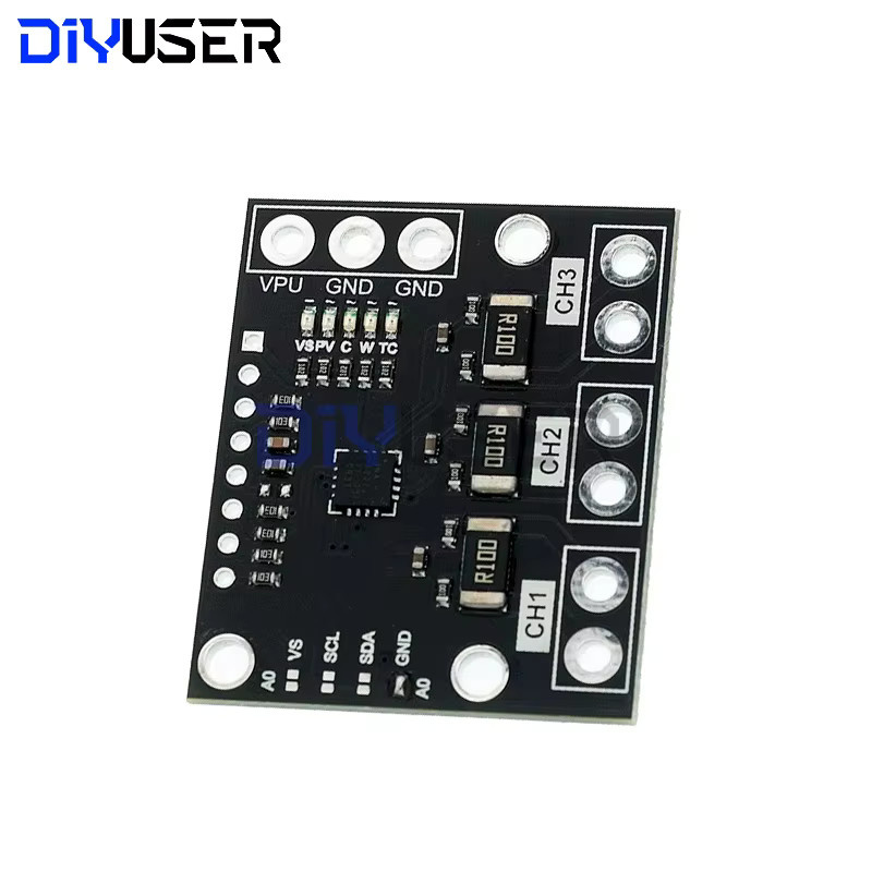 DIYUSER INA3221 Dreikanalmodul zur Shunt- und Busspannungsüberwachung mit I2C- und SMBUS-Schnittstelle in Violett - Bild 4
