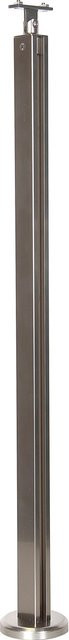 Dieda Geländerstütze aus Aluminium in Silber, Montage von oben, Höhe: 94 cm, Breite: 60 cm, Tiefe: 60 cm - Bild 1