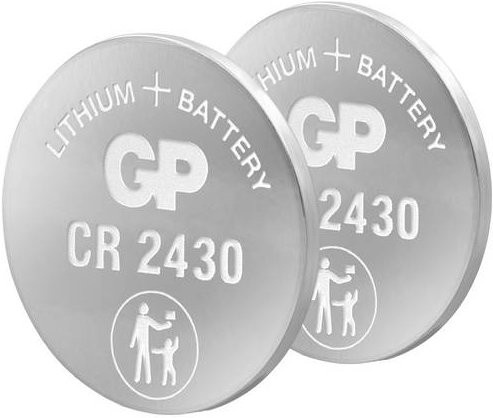 GP Knopfzelle CR2430 3V Lithium 300 mAh 2er Pack Silber - Bild 1