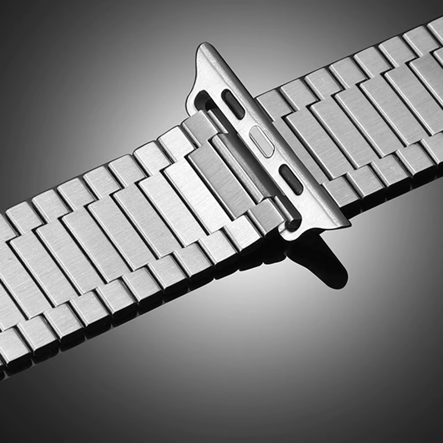 Armband für Apple Watch, Edelstahl, Silber, Unisex - Bild 2