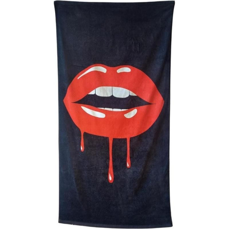 Lampada Mikrofaser Strandtuch für Damen und Herren, rot und weiß, Breite: 45 cm, Höhe: 90 cm - Bild 4