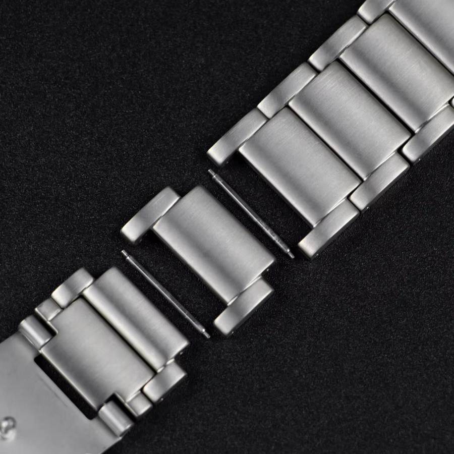 CAOWTAN Uhrenarmband Titanmetall, Silber, Herren - Bild 5