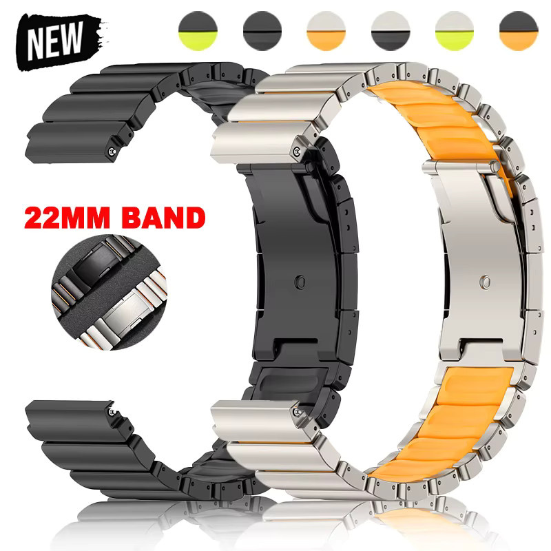 CAOWTAN Uhrenarmband Titan, Kautschuk, orange, Unisex - Bild 2