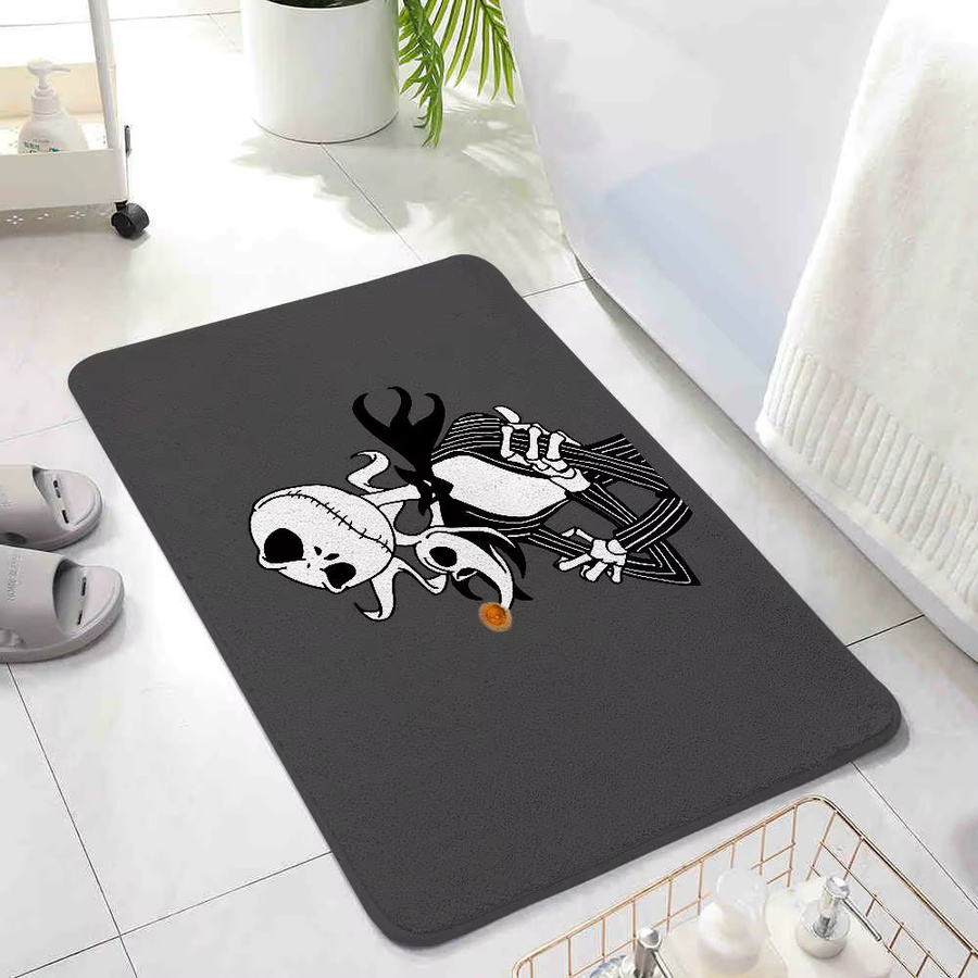 Rutschfeste Skellington Fußmatte von 52TOYS für Wohnzimmer und Eingangsbereich, Rechteckig, B/T: 60 x 40 cm - Bild 4