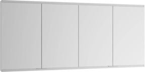 Keuco Spiegelschrank Royal Modular 2.0 in Weiß und Silber, 4-türig mit Glasablagen, B/H/T: 70 cm x 210 cm x 16 cm - Bild 1