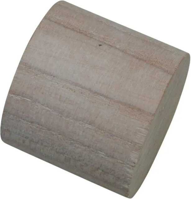 Schöner Wohnen Endstück für Gardinenstange Mira Ø 25 mm Esche Geölt, 2 Stück, Beige/Braun - Bild 1