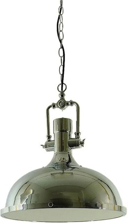 Dapo Pendelleuchte Colin in Chrom mit Glas und Metall, E27, Durchmesser: 38 cm