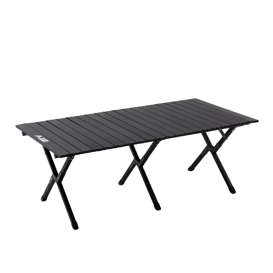BISINNA Outdoor-Eierrollentisch aus Kohlenstoffstahl in Schwarz, tragbarer Klapptisch für Camping und Picknick - Bild 5