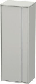 Duravit Hochschrank Ketho in Betongrau Matt mit Tür links, B: 50 cm, T: 36 cm, H: 132 cm - Bild 1