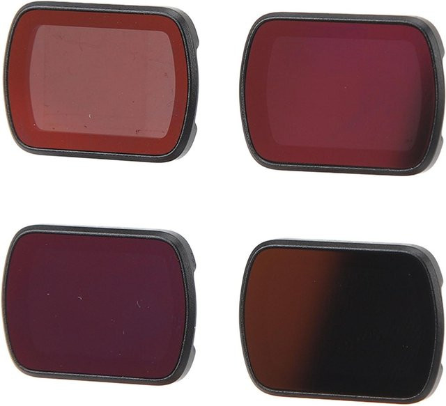 Igeteck Action Kamera ND Filter Set mit Aluminium Legierung Rahmen und ND16 ND64 ND256 ND1000 Filtern in Brown - Bild 1