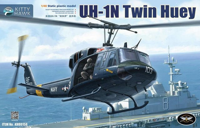 Kitty Hawk UH-1N Twin Huey, Fahrzeug, 1:48, ab 14 Jahren - Bild 1
