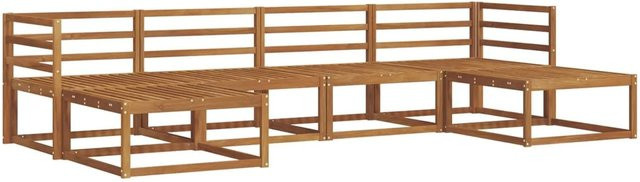vidaXL Outdoor-Sofagarnitur 6-teilig aus Massivholz Akazie in Braun - Bild 1