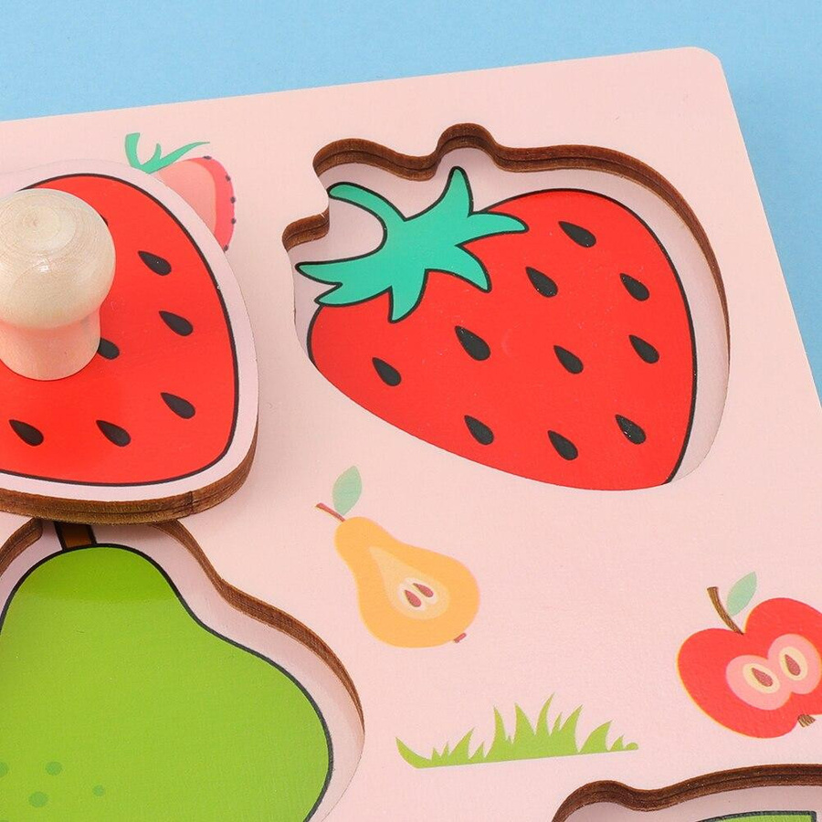 Yiran toy Frucht Kognitives Puzzle Holz Bunt / Mehrfarbig 0-3 Jahre - Bild 2
