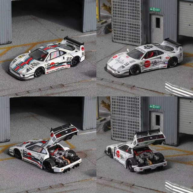 Star Model LB-Works F40 Widebody Druckguss-Modellauto 1:64 Weißes - Bild 1