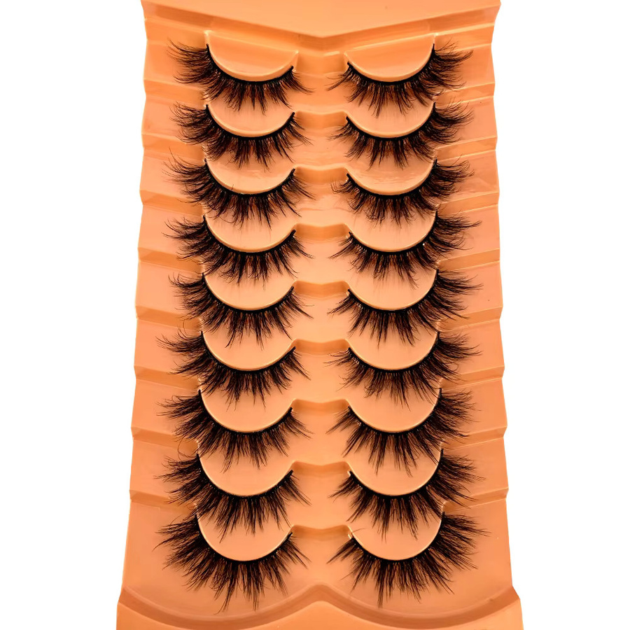 HBZGTLAD Künstliche Wimpern Cat-Eye, Black, 9/10 Paar - Bild 2