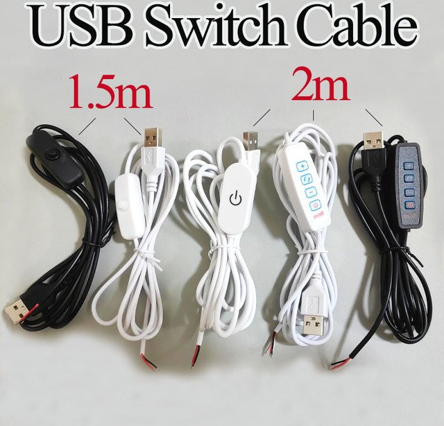 JCD LED USB Schreibtischlampe mit Touch-Tastenschalter als tragbares Nachtlicht in Schwarz oder Weiß - Bild 1