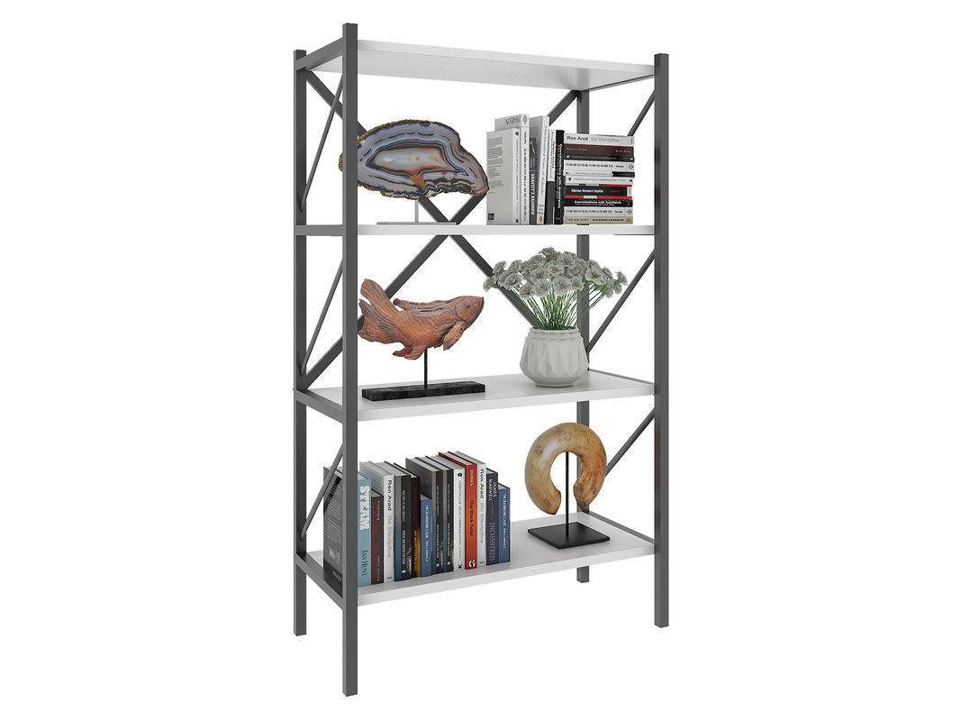 VCM Regal Insasi 4-Fach in Weiß im Industrial Design, B/T/H: 66,0 x 34,0 x 121,0 cm - Bild 3