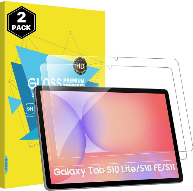 2er-Pack gehärtete Displayschutzfolie für Samsung Galaxy Tab S11, S10 Lite, S10 FE, S9 FE 5G und S9 in Transparent mit 9H Härte und hoher Auflösung - Bild 1