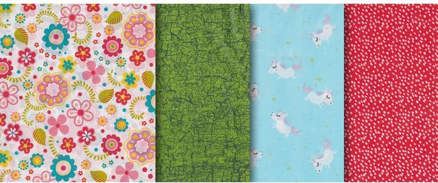 Décopatch Pocket Mix and Patch Einhörner Multicolor, 30 x 40 cm - Bild 1