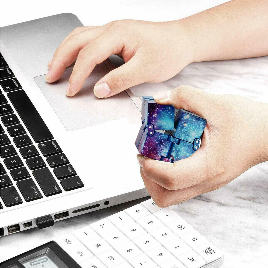 Super Six Infinity Cube Fidget Cube Galaxie Weltraum Magisches Puzzle Spielzeug - Bild 6