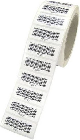 HT Instruments Barcodeetiketten mit laufender Nummer 7001-8000 in Weiß - Bild 1