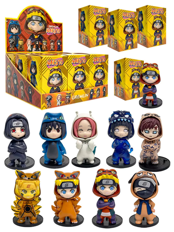 Hot Wheels Naruto, Figure Pendant, 9-teiliges Set - Bild 4