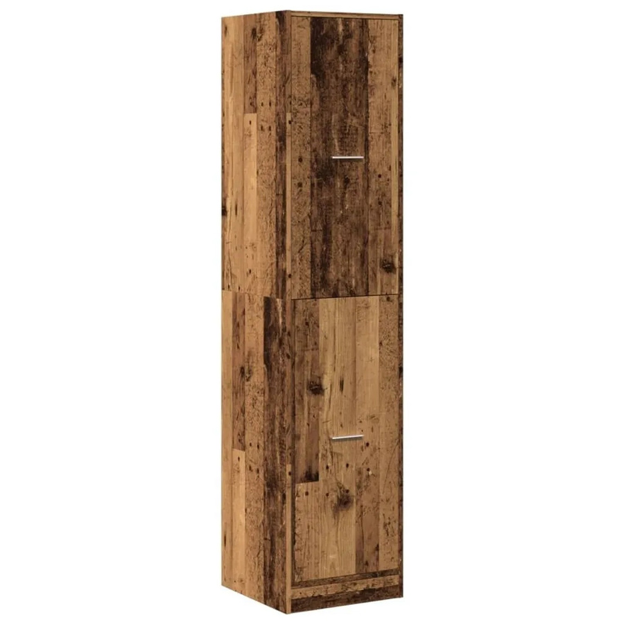 vidaXL Apothekerschrank in Altholz-Optik, Farbe: Braun, B/T/H: 40 x 41 x 174,5 cm - Bild 2